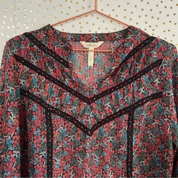 Matilda Jane Carol Sheer Floral Top - Picture 3 of 9